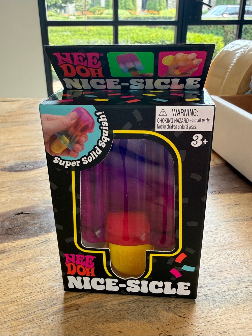 Nice-Sicle Squishy Toy - Purple, Red & Yellow